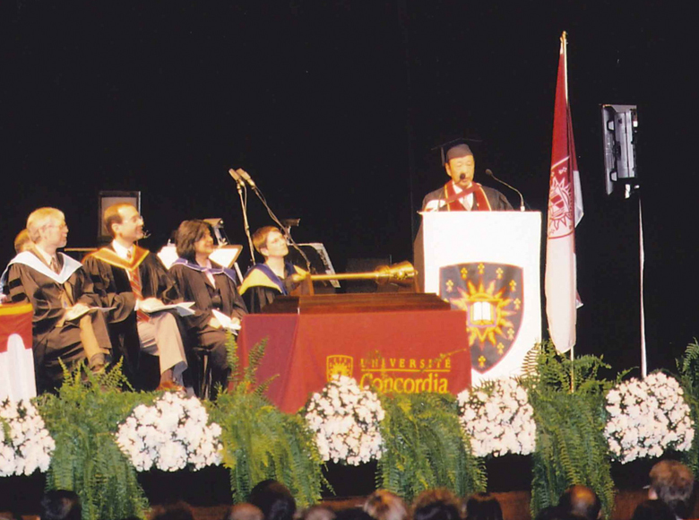 Awarded the degree of Honorary Doctor of Laws by Concordia University
