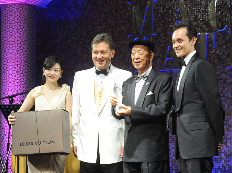Presented the Diamond Award by Macau Tatler