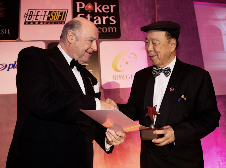 Presented the Outstanding Contribution Award at the International Gaming Awards