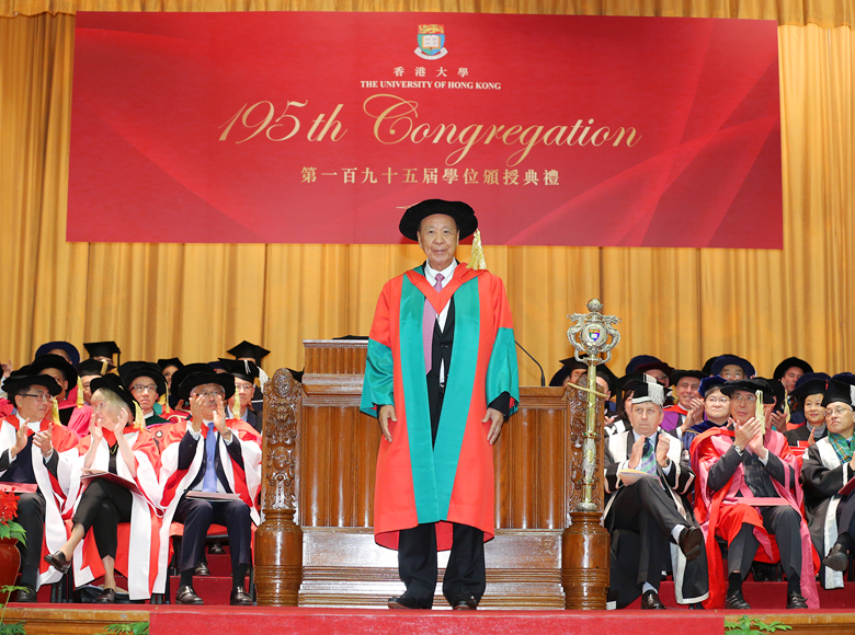 Conferred the degree of Doctor of Social Sciences, honoris causa, by the University of Hong Kong